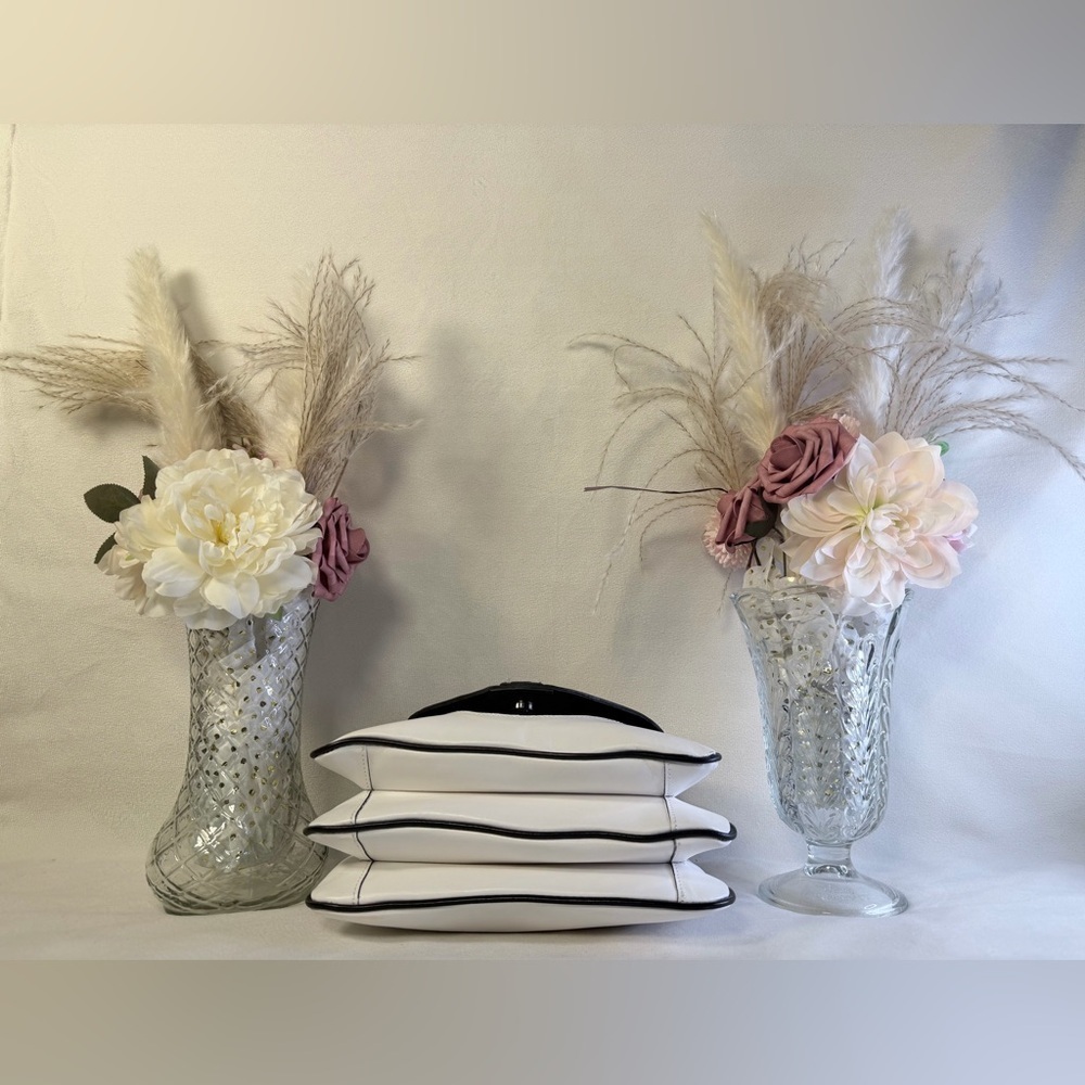 Patricia Nash White and Black Color Block Alimena Crossbody Bag - Picture 6 of 12